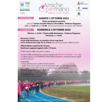 Locandina – CAMMINATA CON AMICHE PER MANO