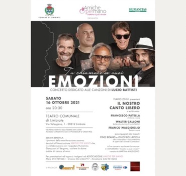 Locandina – CONCERTO DEDICATO ALLE CANZONI DI LUCIO BATTISTI