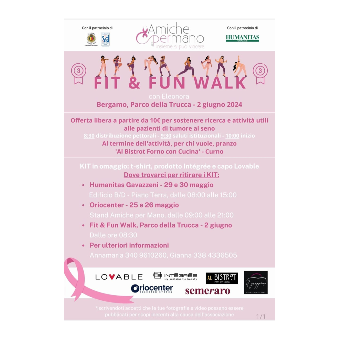 Locandina – FIT & FUN WALK - 2 GIUGNO 2024
