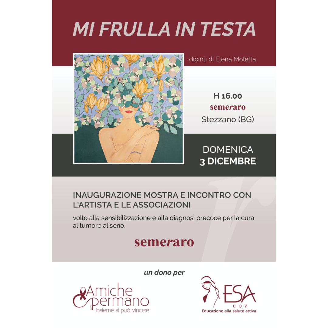 Locandina – "MI FRULLA IN TESTA" EVENTO SEMERARO
